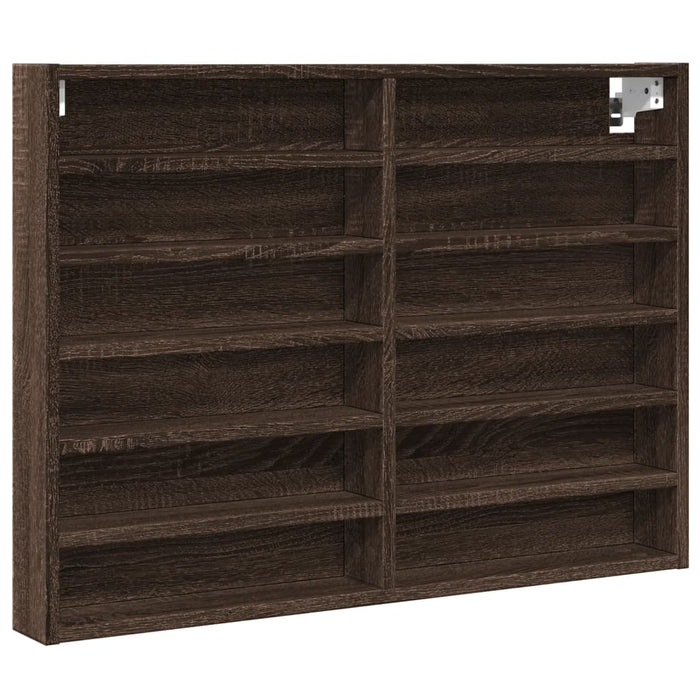 Dulap cu vitrină, stejar maro, 80x8,5x58 cm, lemn prelucrat - WALTI WALTI