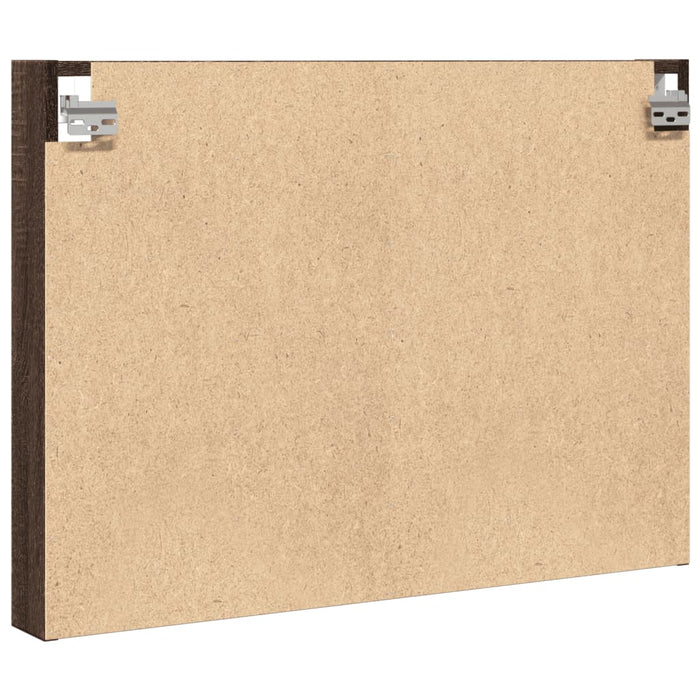Dulap cu vitrină, stejar maro, 80x8,5x58 cm, lemn prelucrat - WALTI WALTI