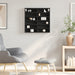 Dulap cu vitrină, negru, 60x8,5x58 cm, lemn prelucrat - WALTI WALTI
