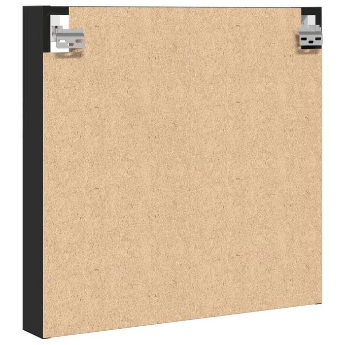 Dulap cu vitrină, negru, 60x8,5x58 cm, lemn prelucrat - WALTI WALTI