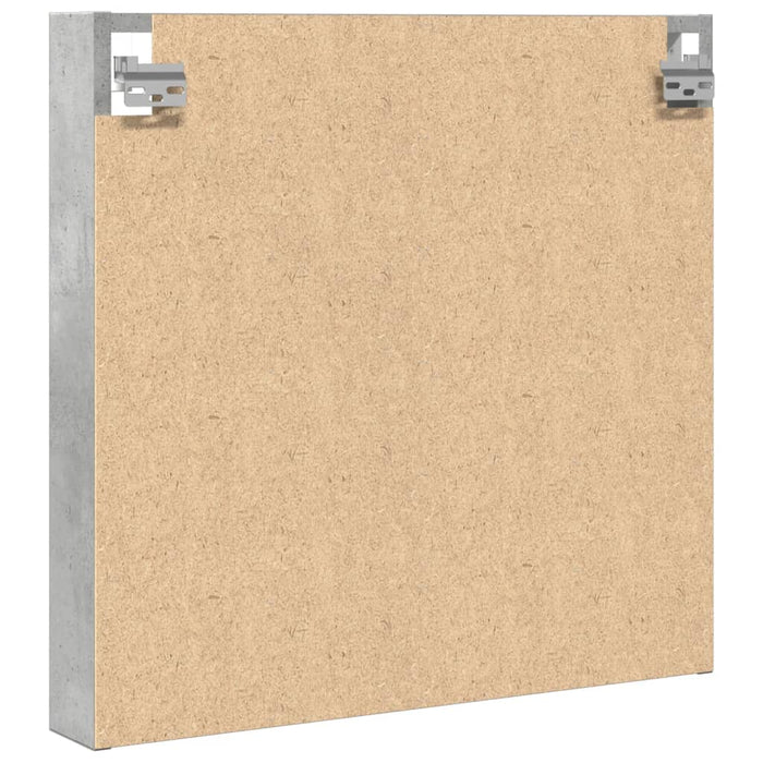 Dulap cu vitrină, gri beton, 60x8,5x58 cm, lemn prelucrat - WALTI WALTI