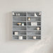 Dulap cu vitrină, gri beton, 60x8,5x58 cm, lemn prelucrat - WALTI WALTI