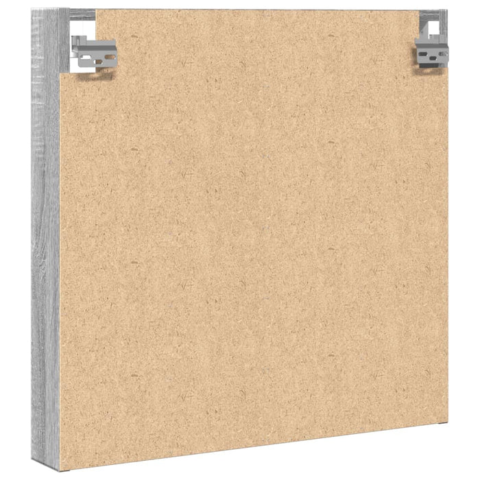 Dulap cu vitrină, sonoma gri, 60x8,5x58 cm, lemn prelucrat - WALTI WALTI