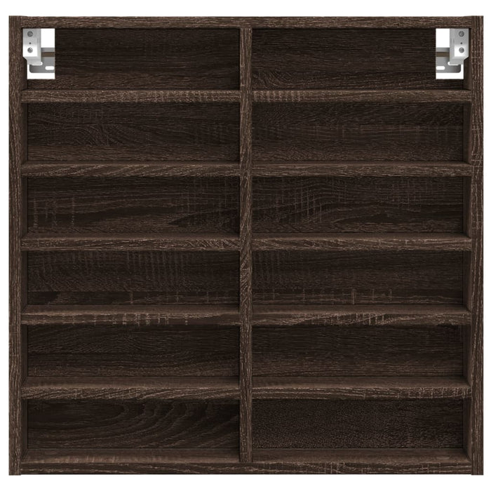 Dulap cu vitrină, stejar maro, 60x8,5x58 cm, lemn prelucrat WALTI