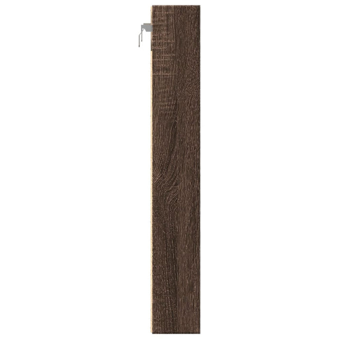 Dulap cu vitrină, stejar maro, 60x8,5x58 cm, lemn prelucrat WALTI