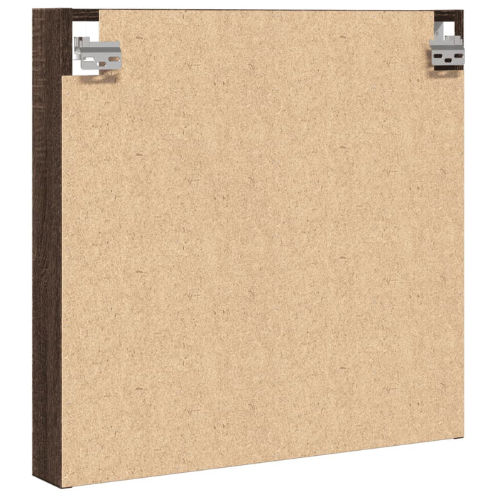 Dulap cu vitrină, stejar maro, 60x8,5x58 cm, lemn prelucrat WALTI