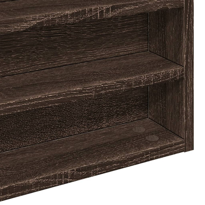 Dulap cu vitrină, stejar maro, 60x8,5x58 cm, lemn prelucrat WALTI