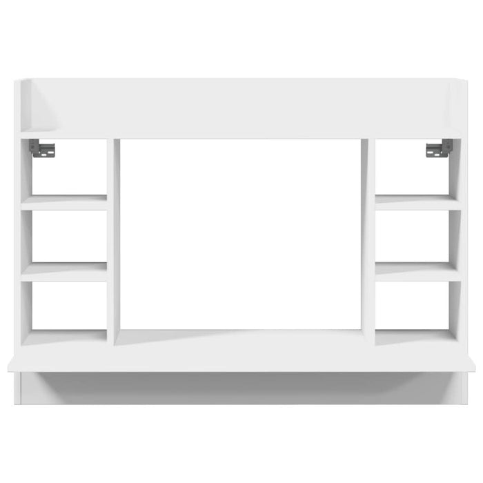 Birou montat pe perete, alb, 105x48x75 cm, lemn prelucrat - WALTI WALTI
