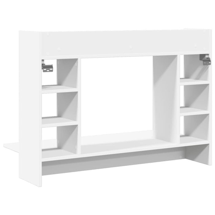 Birou montat pe perete, alb, 105x48x75 cm, lemn prelucrat - WALTI WALTI