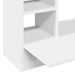 Birou montat pe perete, alb, 105x48x75 cm, lemn prelucrat - WALTI WALTI