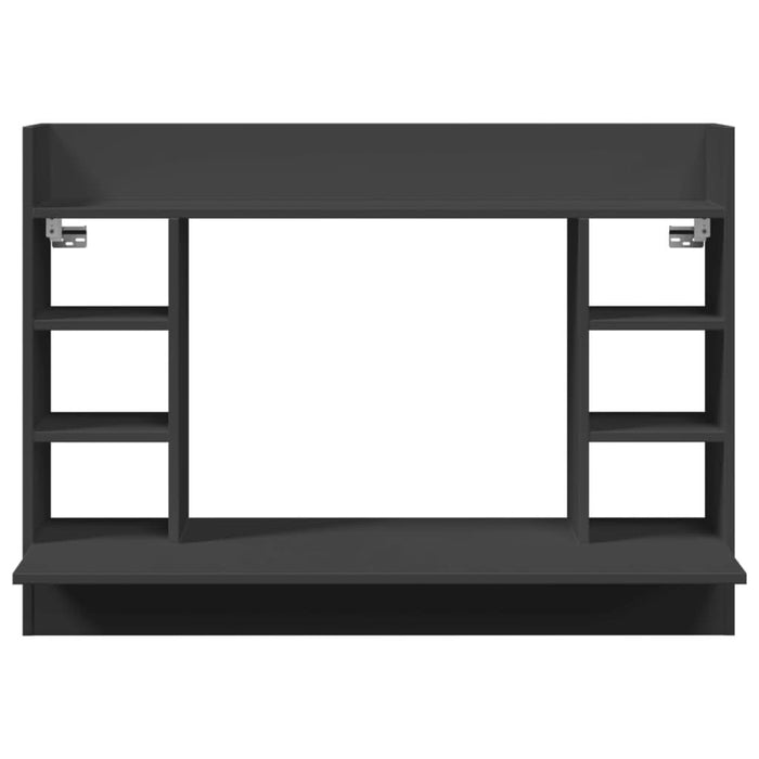 Birou montat pe perete, negru, 105x48x75 cm, lemn prelucrat - WALTI WALTI