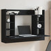 Birou montat pe perete, negru, 105x48x75 cm, lemn prelucrat - WALTI WALTI
