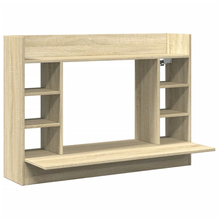 Birou montat pe perete stejar sonoma 105x48x75cm lemn prelucrat - WALTI WALTI