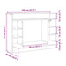 Birou montat pe perete stejar sonoma 105x48x75cm lemn prelucrat - WALTI WALTI