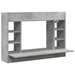 Birou montat pe perete, gri beton, 105x48x75 cm, lemn prelucrat - WALTI WALTI