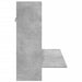 Birou montat pe perete, gri beton, 105x48x75 cm, lemn prelucrat - WALTI WALTI