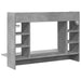 Birou montat pe perete, gri beton, 105x48x75 cm, lemn prelucrat - WALTI WALTI