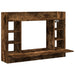 Birou montat perete stejar fumuriu 105x48x75cm lemn prelucrat - WALTI WALTI