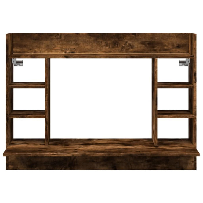 Birou montat perete stejar fumuriu 105x48x75cm lemn prelucrat - WALTI WALTI