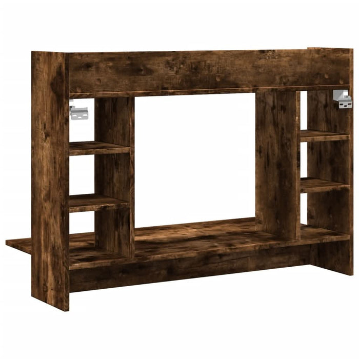Birou montat perete stejar fumuriu 105x48x75cm lemn prelucrat - WALTI WALTI
