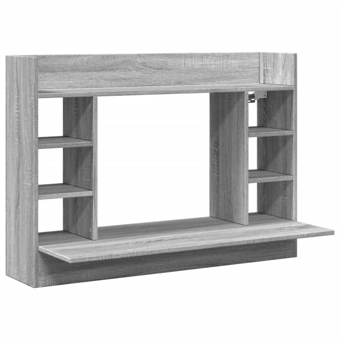 Birou montat pe perete sonoma gri 105x48x75cm lemn prelucrat - WALTI WALTI
