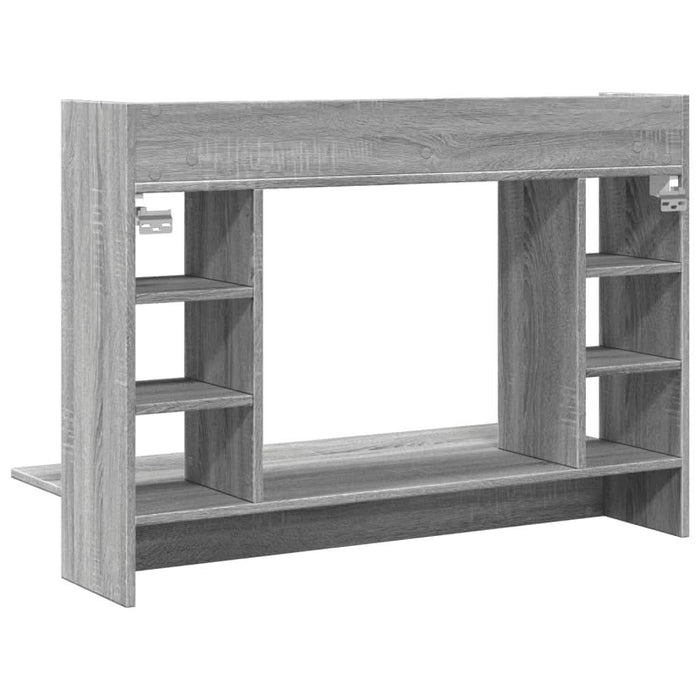 Birou montat pe perete sonoma gri 105x48x75cm lemn prelucrat - WALTI WALTI