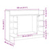 Birou montat pe perete sonoma gri 105x48x75cm lemn prelucrat - WALTI WALTI