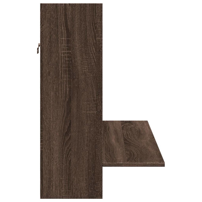 Birou montat pe perete stejar maro 105x48x75cm lemn prelucrat - WALTI WALTI