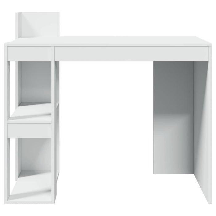 Birou, alb, 103,5x56,5x94 cm, lemn prelucrat - WALTI WALTI
