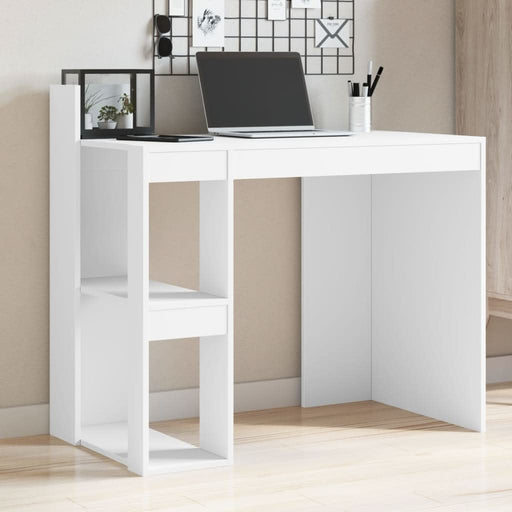 Birou, alb, 103,5x56,5x94 cm, lemn prelucrat - WALTI WALTI