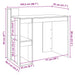 Birou, negru, 103,5x56,5x94 cm, lemn prelucrat - WALTI WALTI