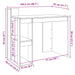 Birou, stejar maro, 103,5x56,5x94 cm, lemn prelucrat - WALTI WALTI