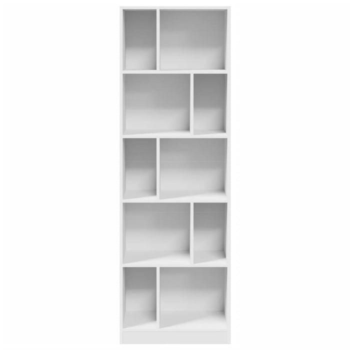 Bibliotecă, alb, 57x28,5x174 cm, lemn prelucrat - WALTI WALTI