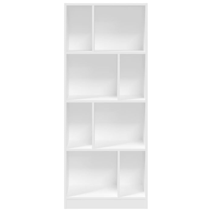 Bibliotecă, alb, 57x28,5x141 cm, lemn prelucrat - WALTI WALTI