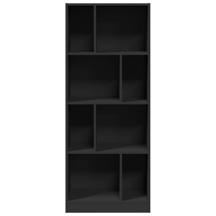 Bibliotecă, negru, 57x28,5x141 cm, lemn prelucrat - WALTI WALTI