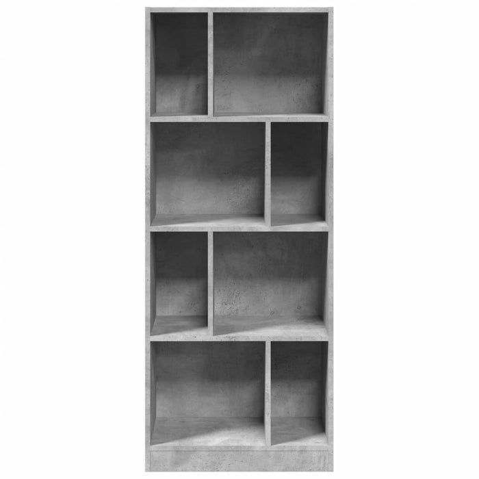 Bibliotecă, gri beton, 57x28,5x141 cm, lemn prelucrat - WALTI WALTI