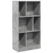 Bibliotecă, gri beton, 57x28,5x107,5 cm, lemn prelucrat - WALTI WALTI