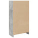 Bibliotecă, gri beton, 57x28,5x107,5 cm, lemn prelucrat - WALTI WALTI