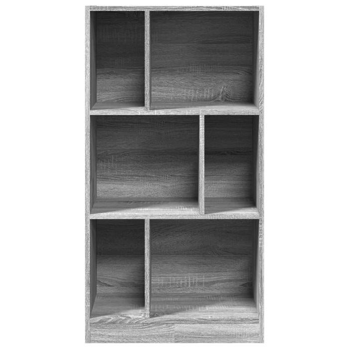 Bibliotecă, gri sonoma, 57x28,5x107,5 cm, lemn prelucrat - WALTI WALTI