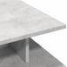 Măsuță de cafea, gri beton, 102x55x35 cm, lemn prelucrat - WALTI WALTI