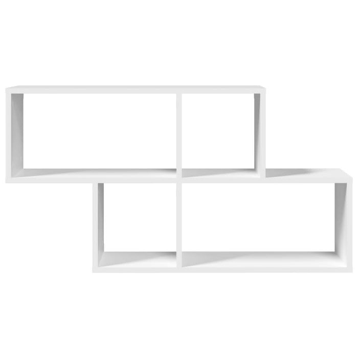 Raft de perete, alb, 100x20x53 cm, lemn prelucrat - WALTI WALTI