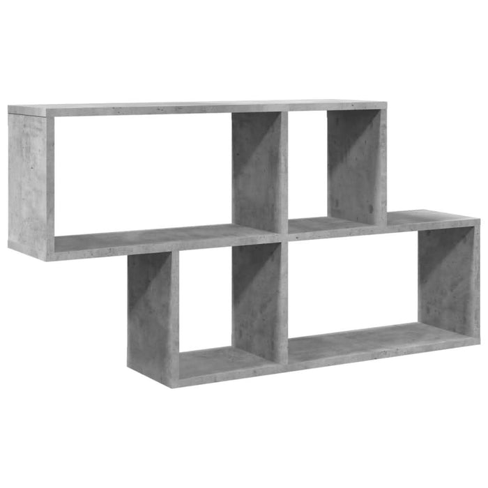 Raft de perete, gri beton, 100x20x53 cm , lemn prelucrat - WALTI WALTI