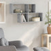 Raft de perete, gri beton, 100x20x53 cm , lemn prelucrat - WALTI WALTI