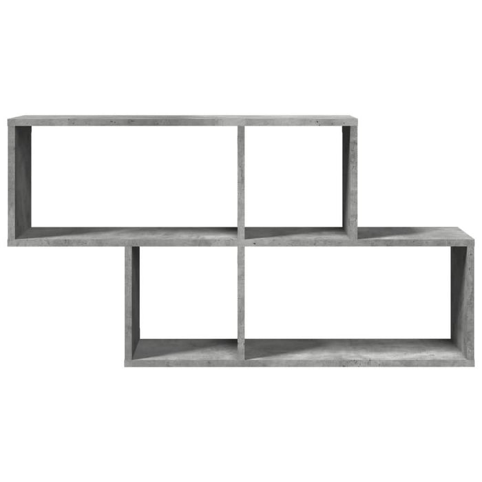Raft de perete, gri beton, 100x20x53 cm , lemn prelucrat - WALTI WALTI