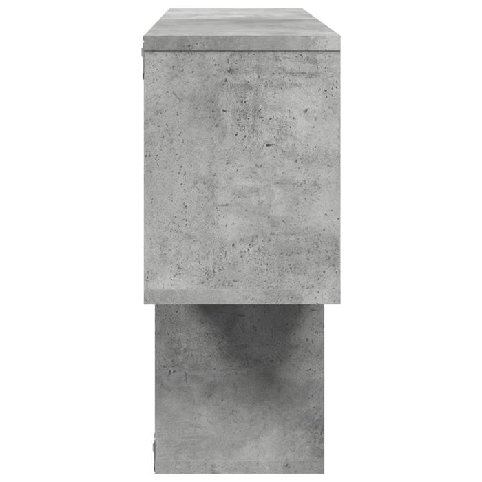 Raft de perete, gri beton, 100x20x53 cm , lemn prelucrat - WALTI WALTI