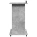 Pupitru cu roți și sertar beton gri 55x55x107 cm lemn prelucrat - WALTI WALTI