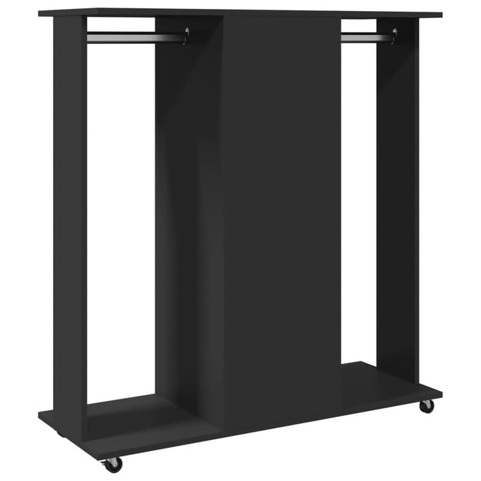 Șifonier cu roți, negru, 102x38x110 cm, lemn prelucrat - WALTI WALTI
