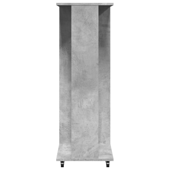 Șifonier cu roți, gri beton, 102x38x110 cm, lemn prelucrat - WALTI WALTI