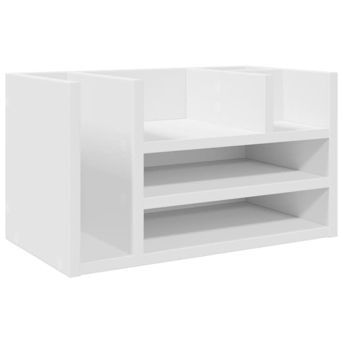Organizator de birou, alb, 44,5x24x25 cm, lemn prelucrat - WALTI WALTI