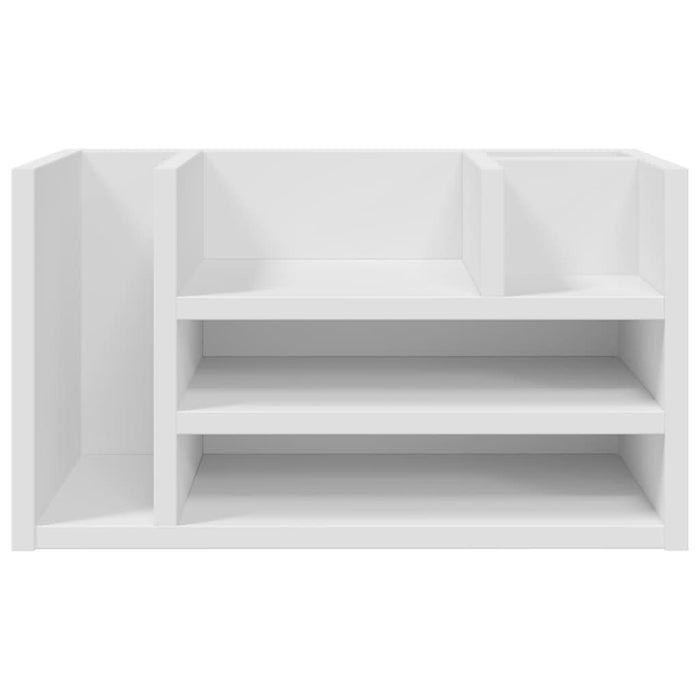 Organizator de birou, alb, 44,5x24x25 cm, lemn prelucrat - WALTI WALTI